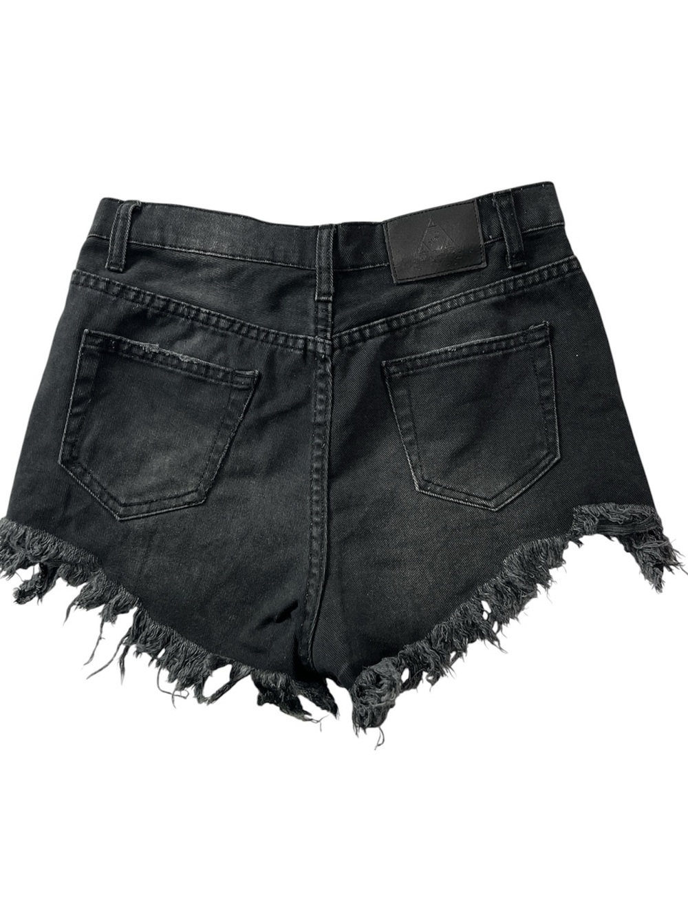 UNIF Space Out High Waist Distressed Galaxy Shorts Size 26 Festival Grunge Y2K - Picture 2 of 8